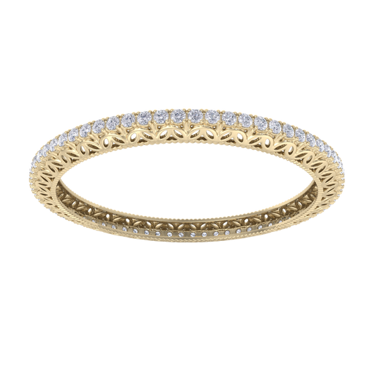 Classic bangle in white gold with white diamonds of 11.04 ct in weight