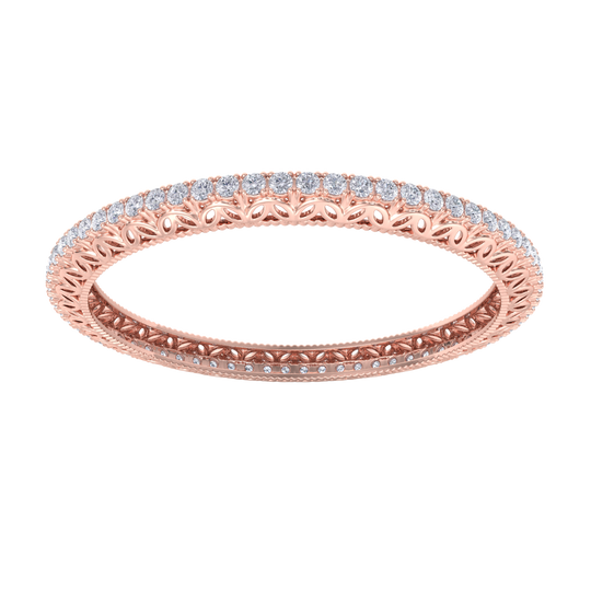 Classic bangle in yellow gold with white diamonds of 11.04 ct in weight