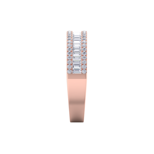Eternity band in yellow gold with white diamonds of 0.78 ct in weight