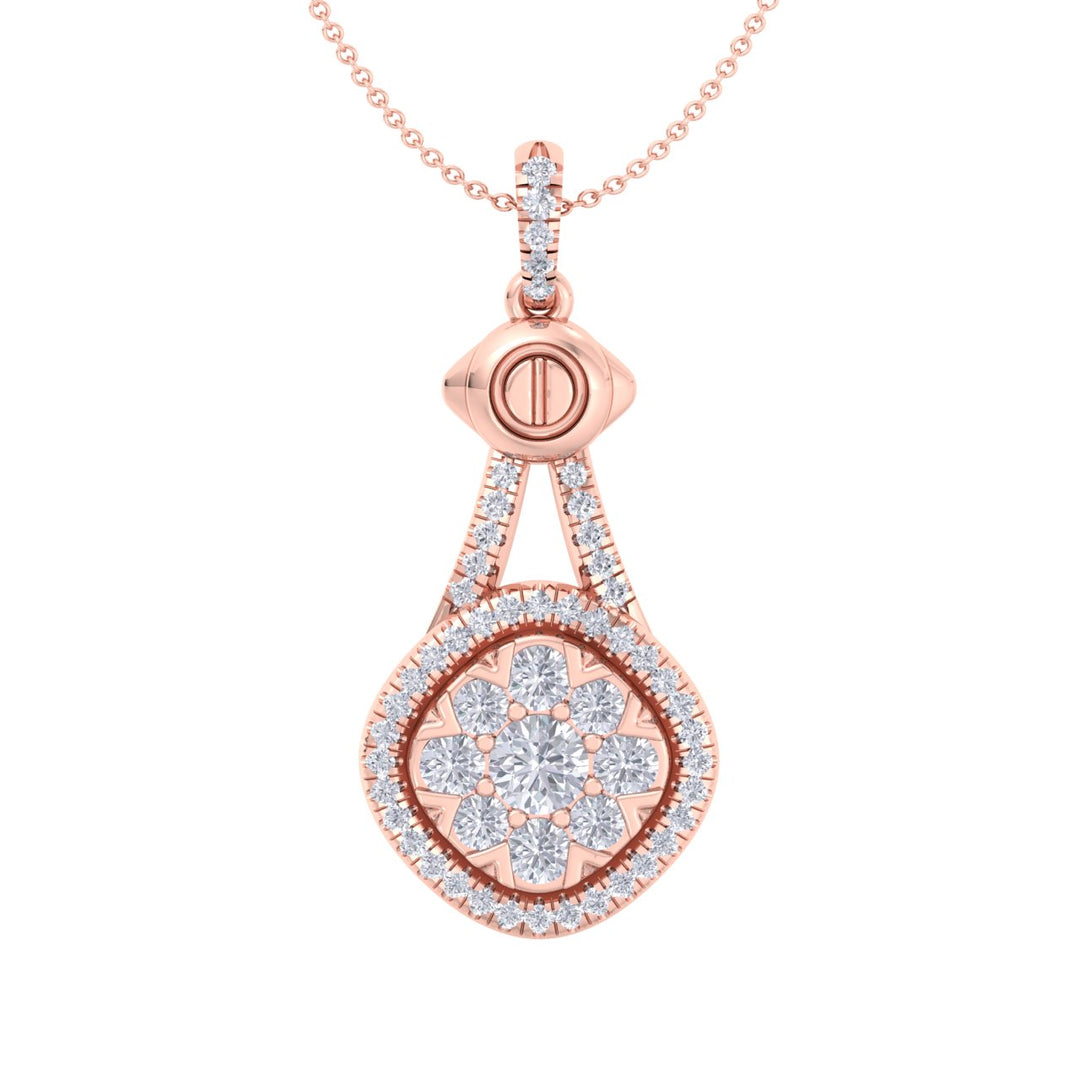 Pendant in white gold with white diamonds of 0.52 ct in weight - HER DIAMONDS®