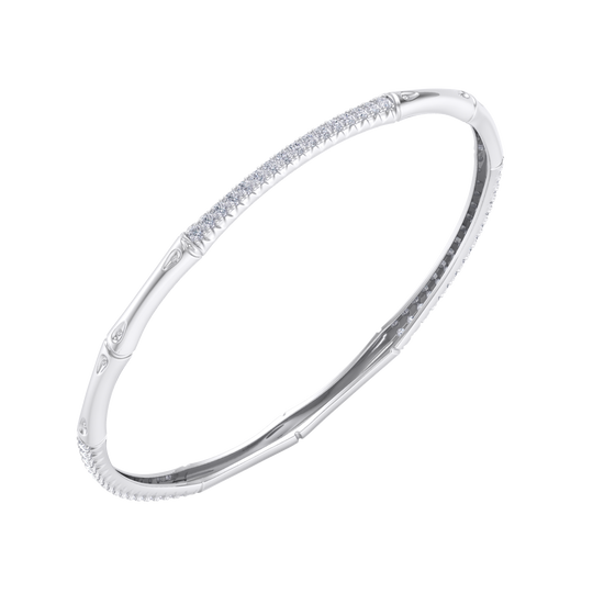 Classic bracelet in white gold with white diamonds of 2.40 ct in weight