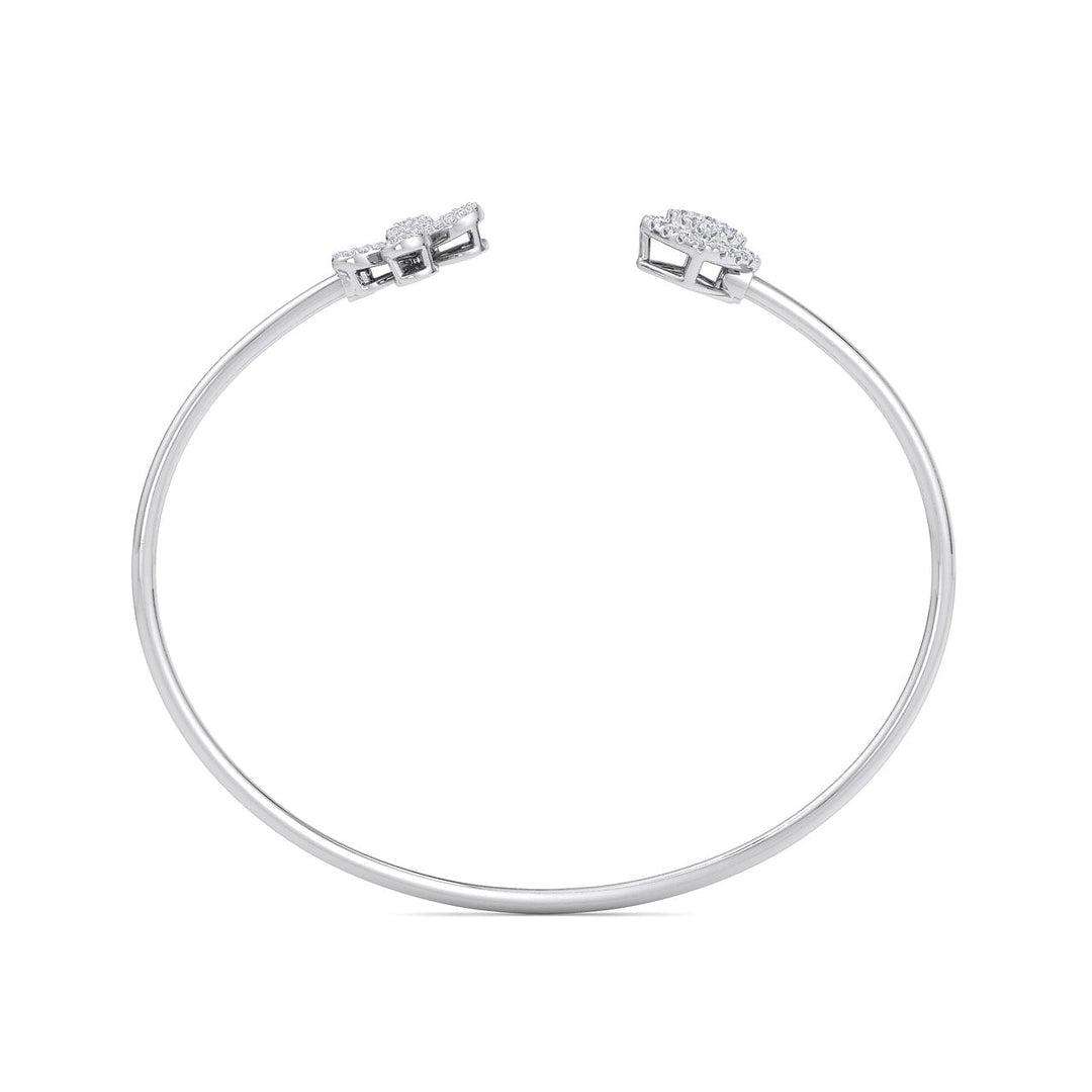 Bracelet in white gold with white diamonds of 0.52 ct in weight