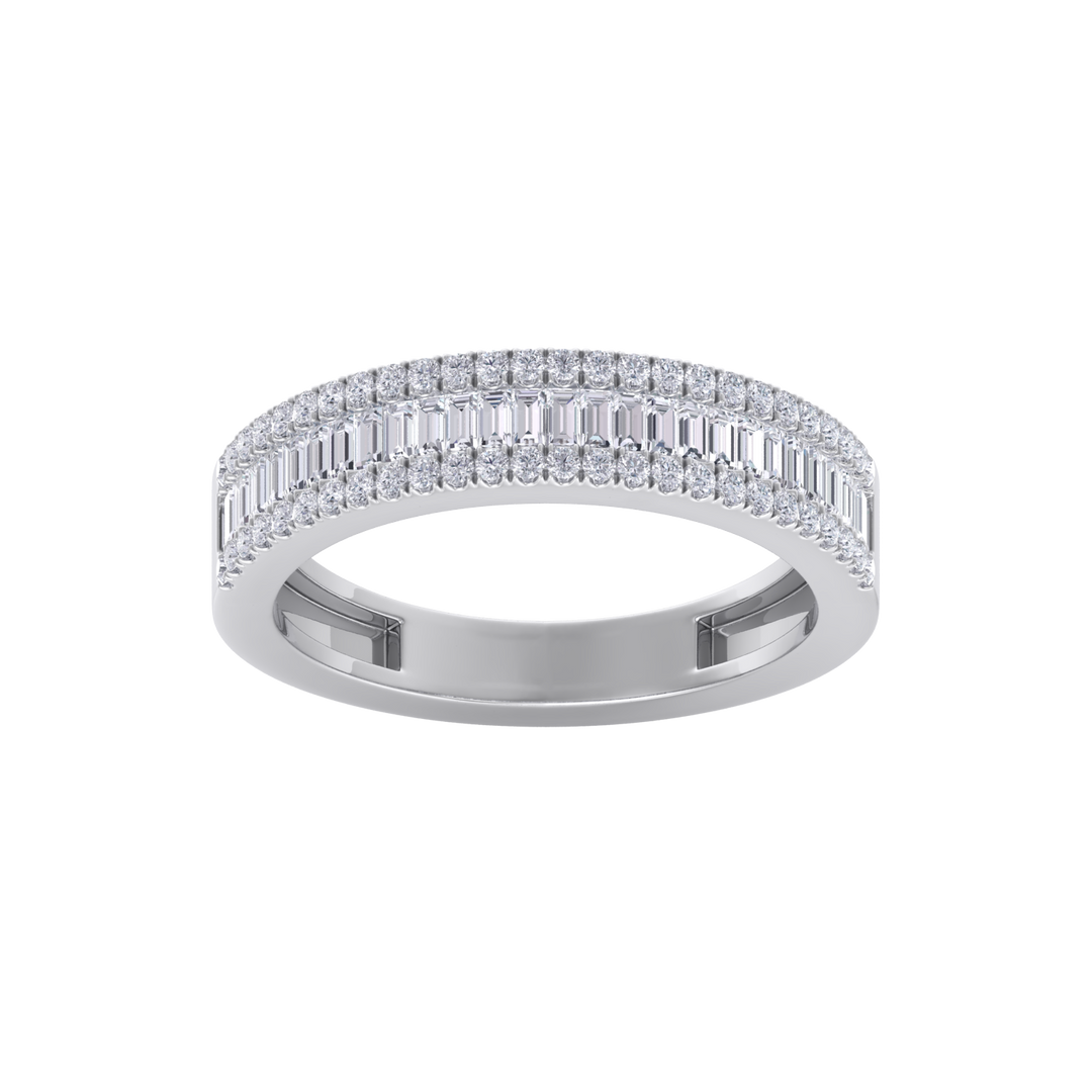 Eternity band in white gold with white diamonds of 0.78 ct in weight