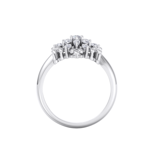 Diamond ring in white gold with white diamonds of 0.37 ct in weight