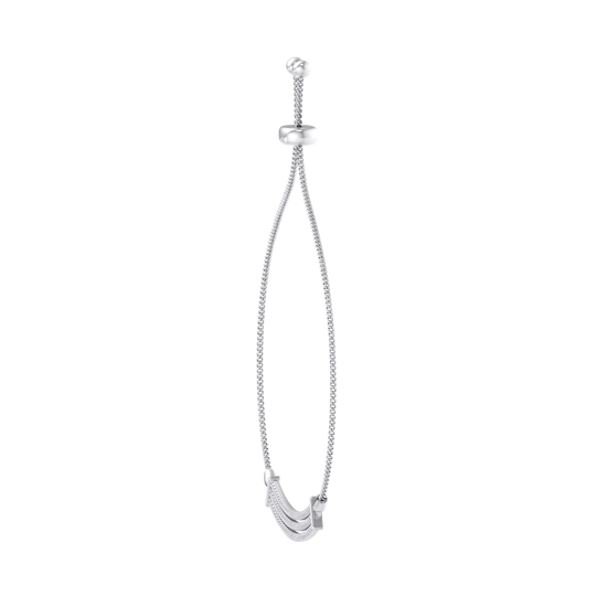 Diamond bar necklace in white gold with white diamonds of 0.93 ct in weight