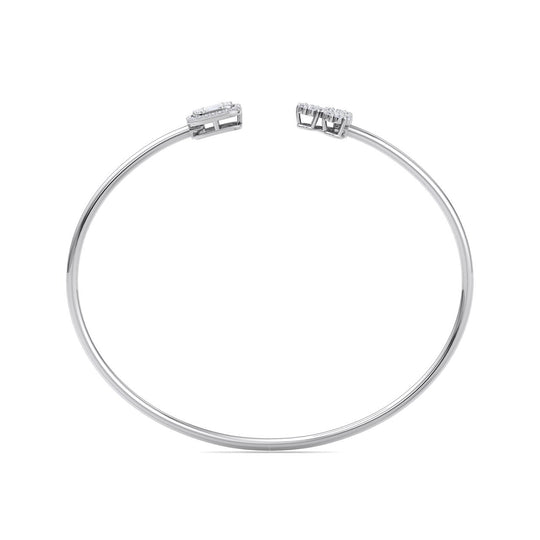 Bracelet in white gold with white diamonds of 0.58 ct in weight