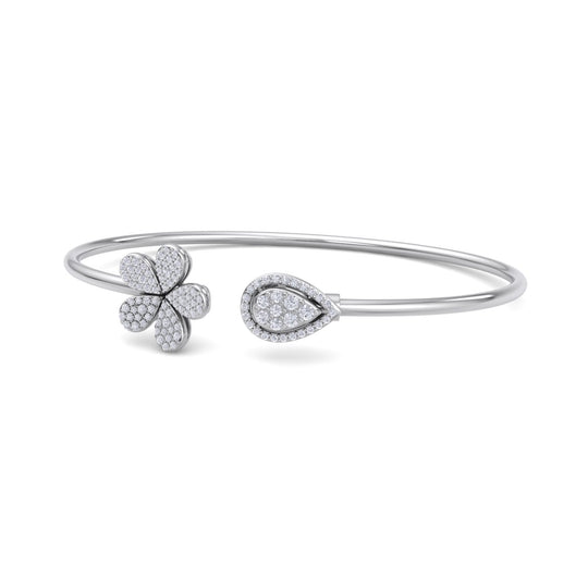 Bracelet in white gold with white diamonds of 0.49 ct in weight