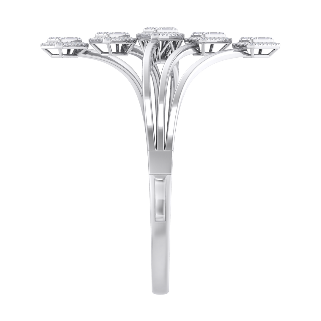 Diamond bracelet in white gold with white diamonds of 3.26 ct in weight
