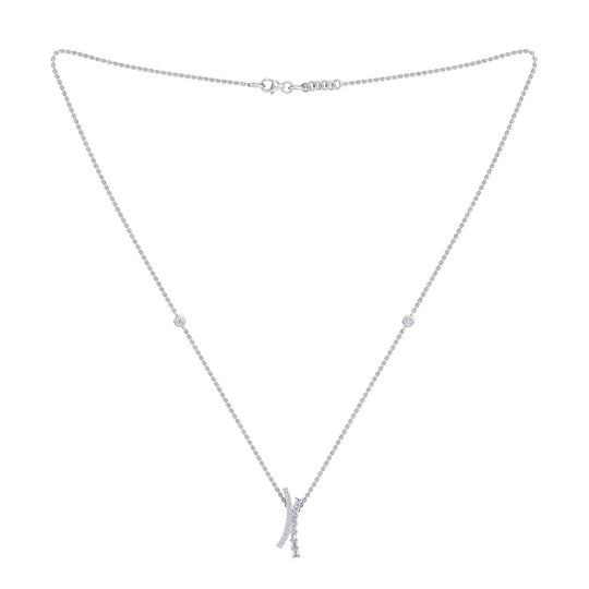Necklace in yellow gold with white diamonds of 0.31 ct in weight - HER DIAMONDS®