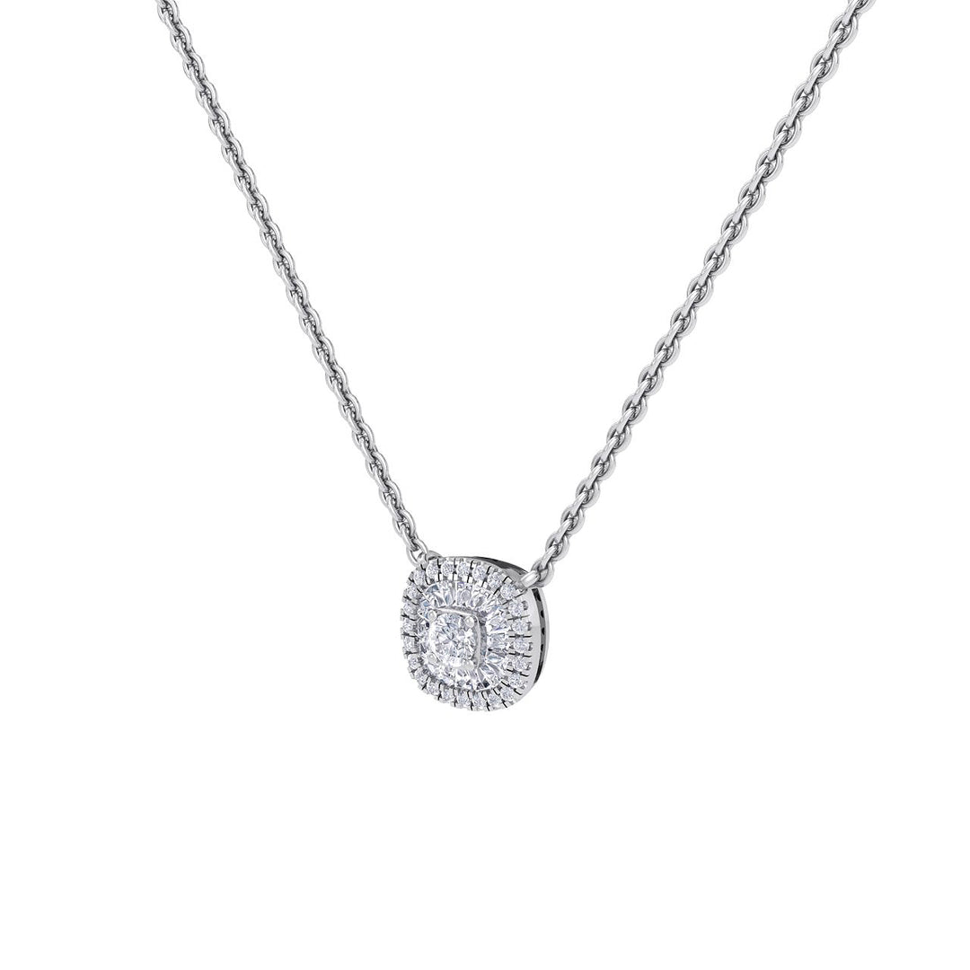 Necklace in yellow gold with white diamonds of 0.94 ct in weight - HER DIAMONDS®