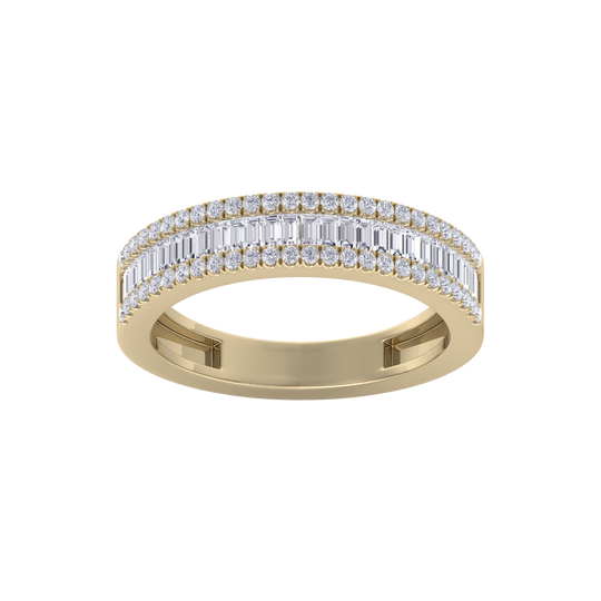 Eternity band in yellow gold with white diamonds of 0.78 ct in weight