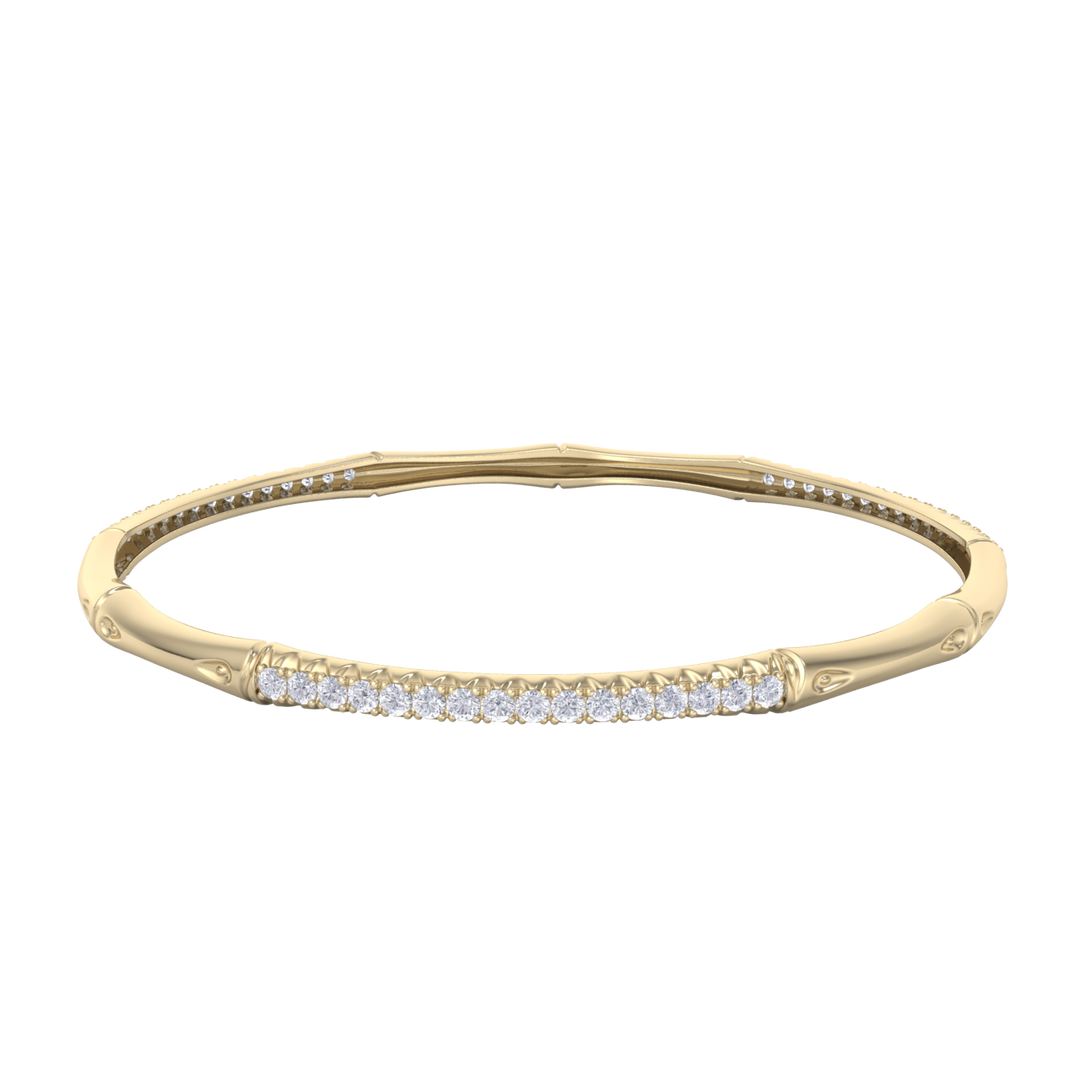 Classic bracelet in yellow gold with white diamonds of 2.40 ct in weight