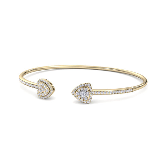 Bracelet in white gold with white diamonds of 0.56 ct in weight
