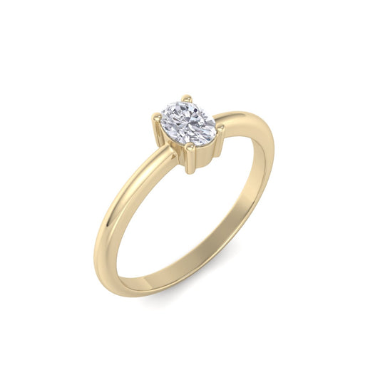 Pretty Diamond ring in white gold with white diamonds of 0.25 ct in weight