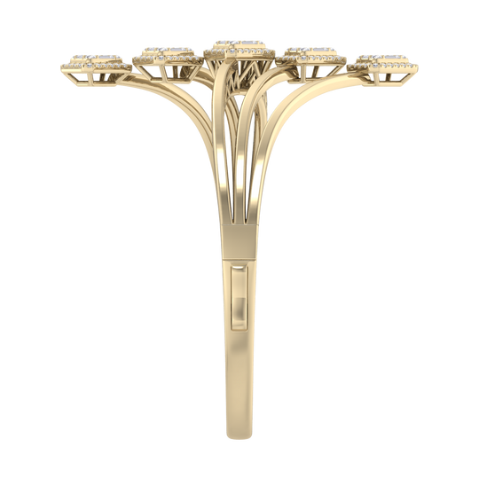 Diamond bracelet in yellow gold with white diamonds of 3.26 ct in weight