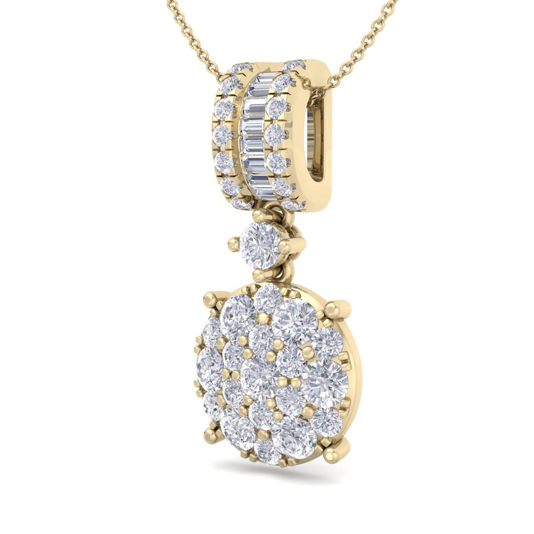Pendant in rose gold with white diamonds of 0.98 ct in weight - HER DIAMONDS®