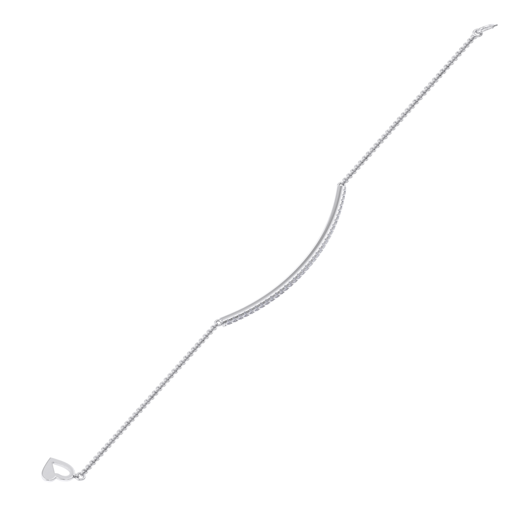 Classic bracelet in white gold with white diamonds of 0.31 ct in weight