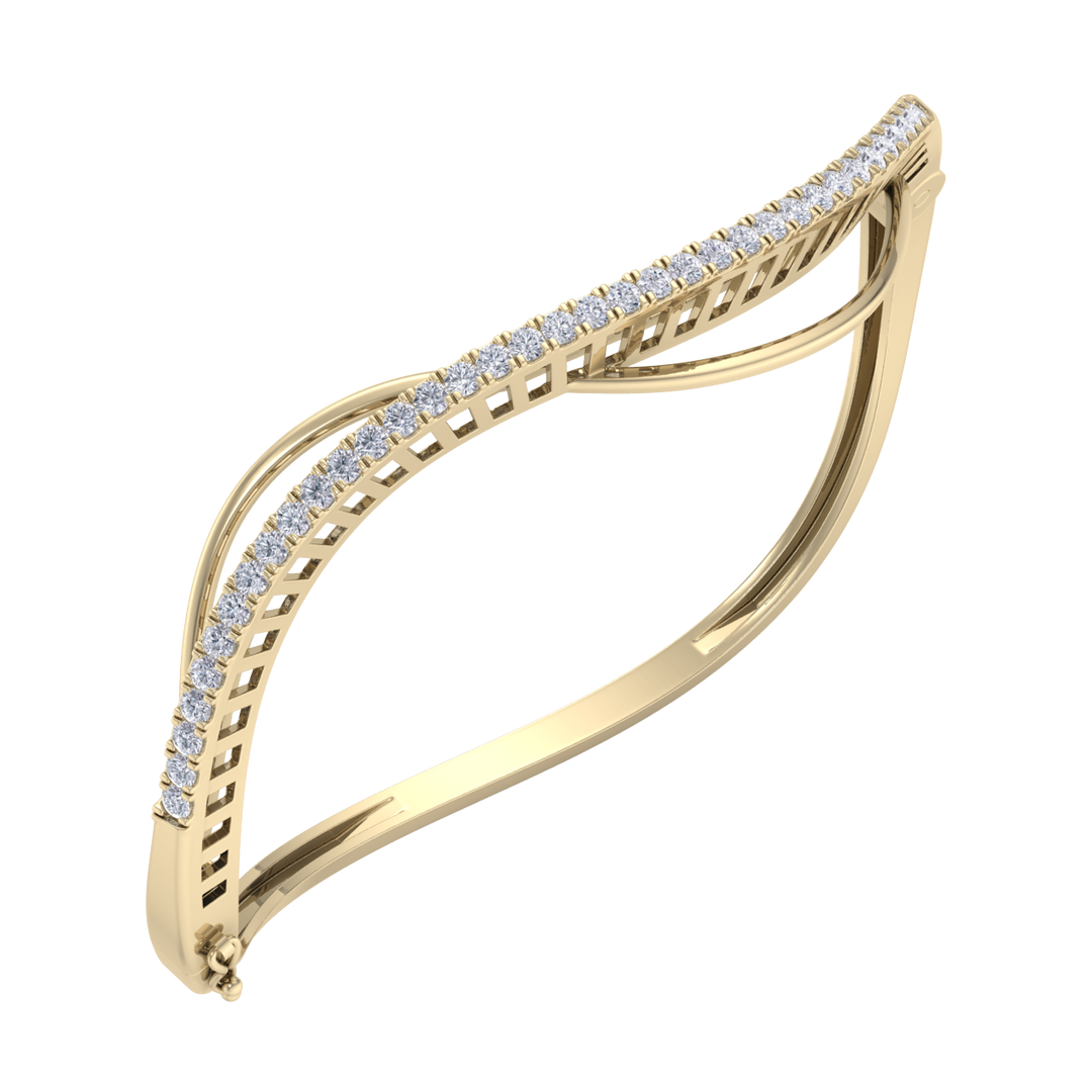 Stylish bracelet in rose gold with white diamonds of 1.08 ct in weight